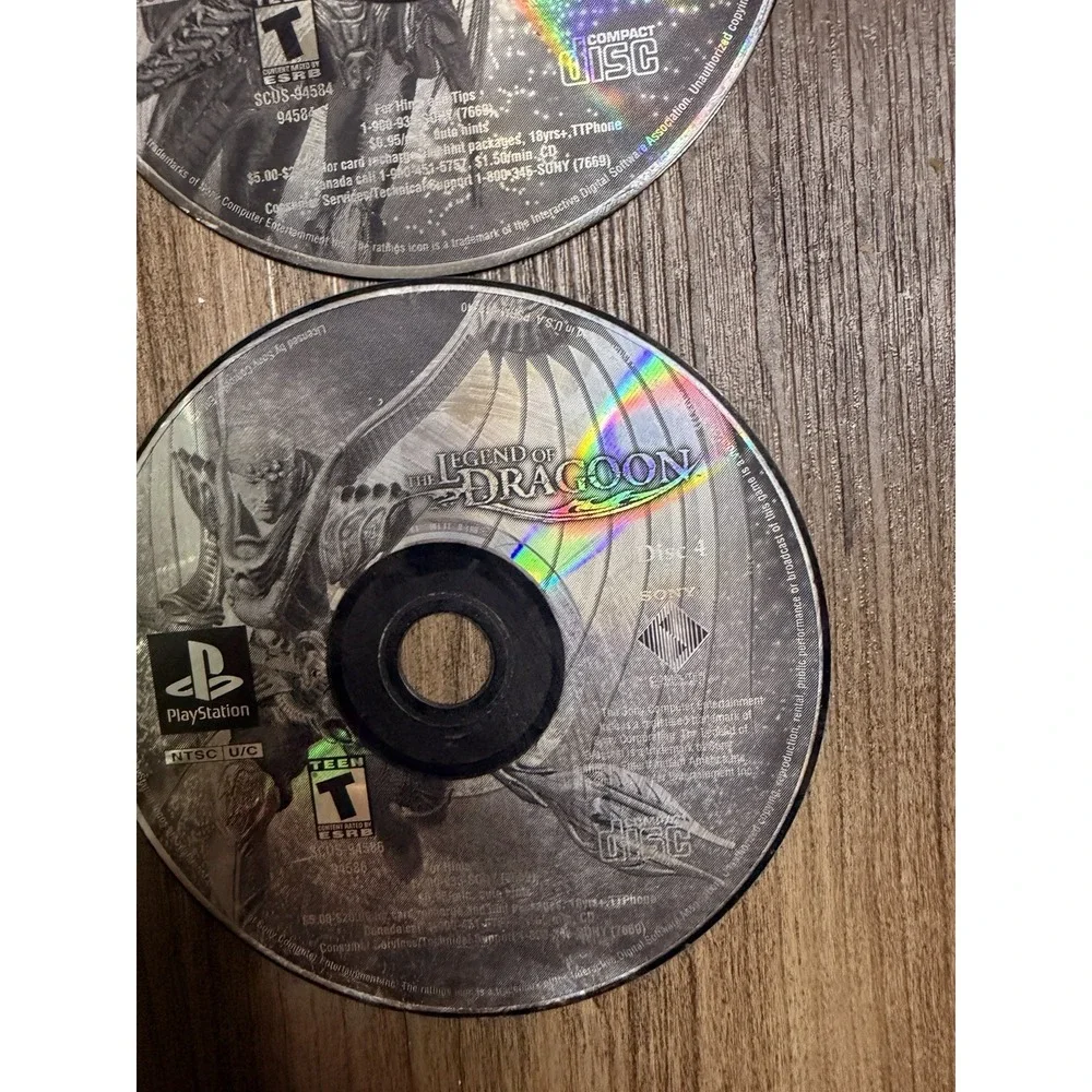 The Legend of Dragoon (PlayStation 1, Complete 4-Disc Set)